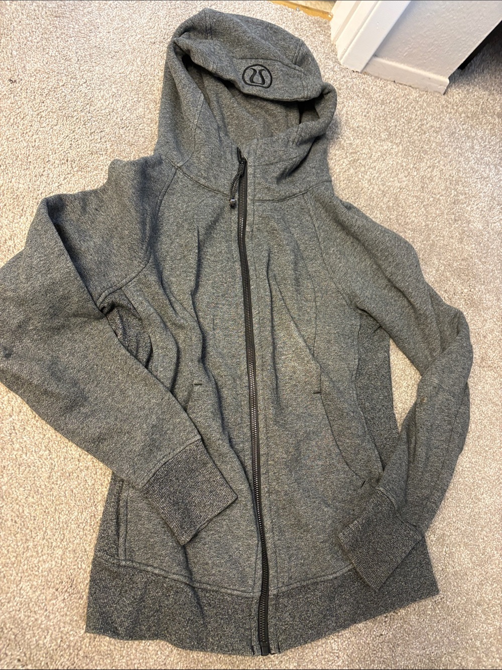 lululemon athletica Heather Gray Full-Zip Hoodie